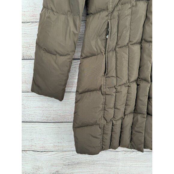 Eddie Bauer EB650 Fill Power Premium Long Goose Down Jacket Women's XS Brown - Picture 3 of 13